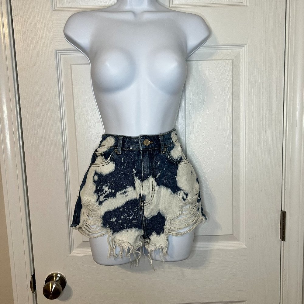 Acid Wash Jeans Shorts